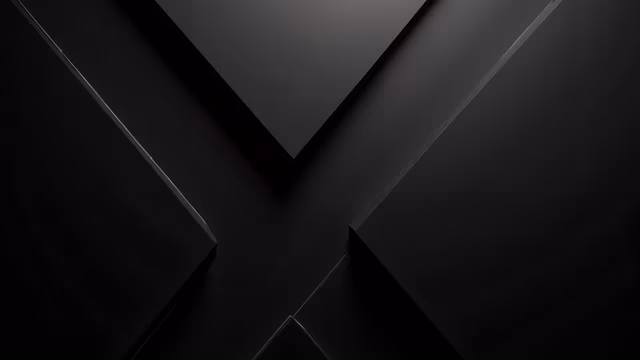 Abstract Black Geometric Shapes