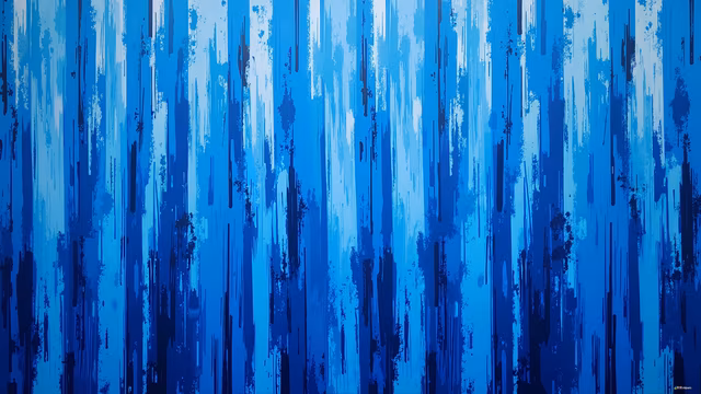 Abstract Blue Brushstrokes