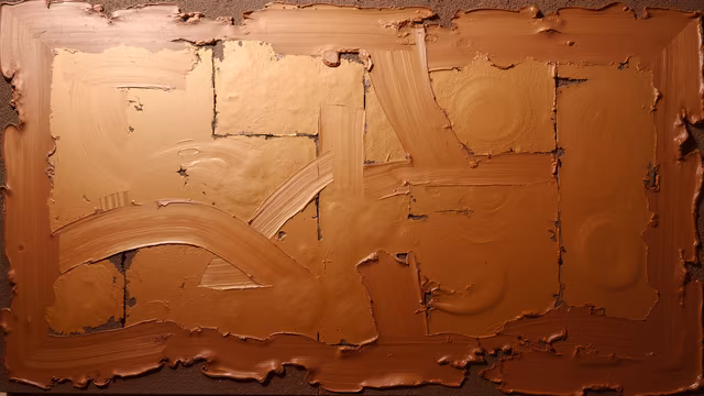 Abstract Painting in Warm Tones