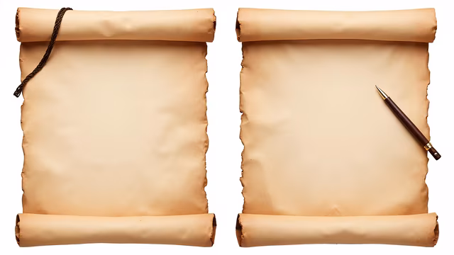 Ancient Scroll Illustration