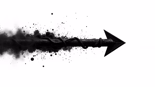 Arrow with Rope Illustration