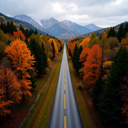 Autumn Road Journey
