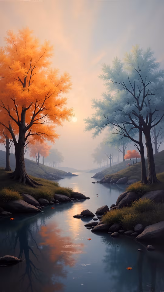 Autumn Serenity Illustration