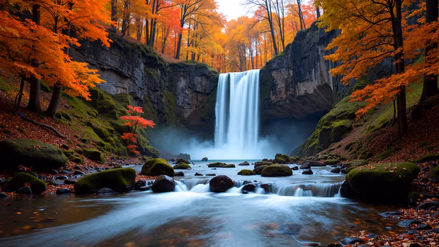 Autumn Waterfall