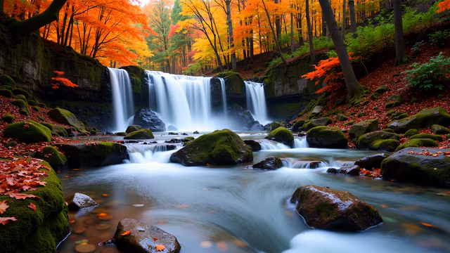Autumn Waterfall
