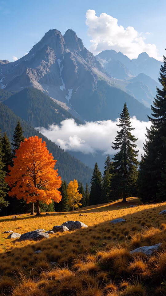 Autumnal Mountain Landscape
