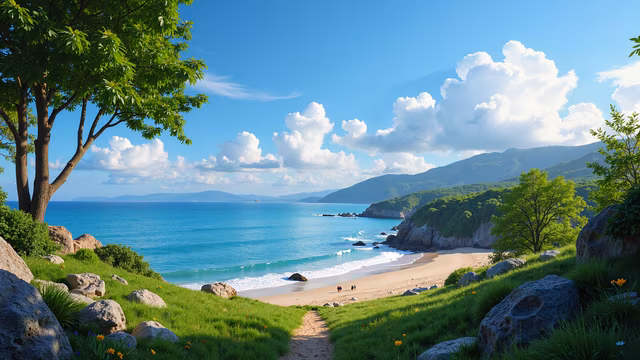 Beach Paradise Illustration