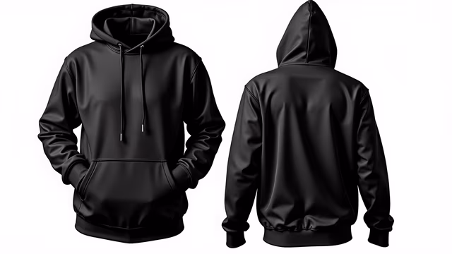 Black Hoodie Illustration