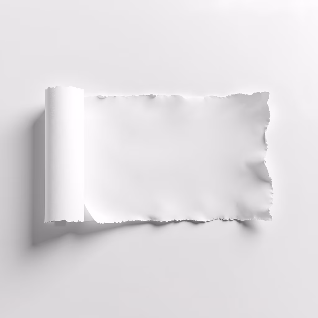 Blank sheet of paper with minimalistic design, perfect for creative expression.