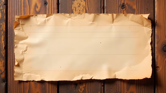 Blank Paper On Wooden Background
