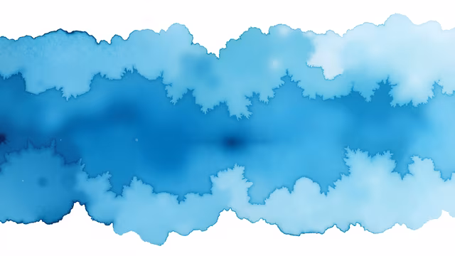 Blue Ink Splash Illustration