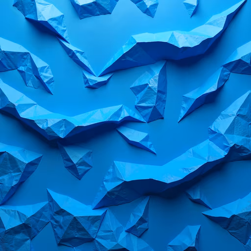 Blue Polygonal Landscape