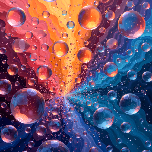 Bubble Burst Illustration