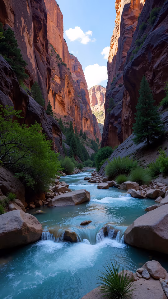 Canyon River Landscape