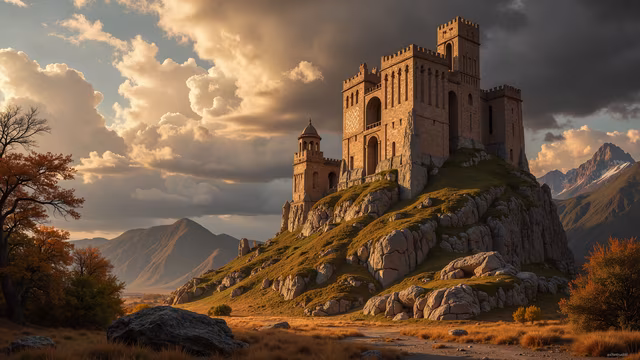 Castle on Hillside