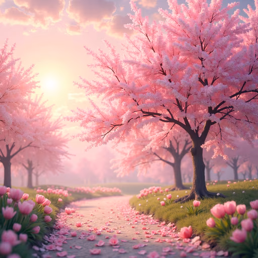 Cherry Blossom Pathway