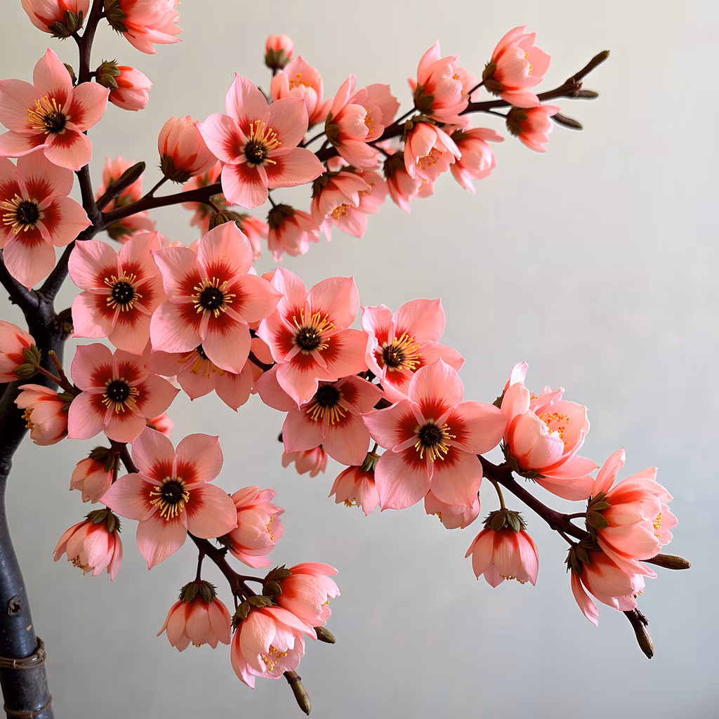Vibrant cherry blossoms in full bloom, tranquil beauty, natural elegance