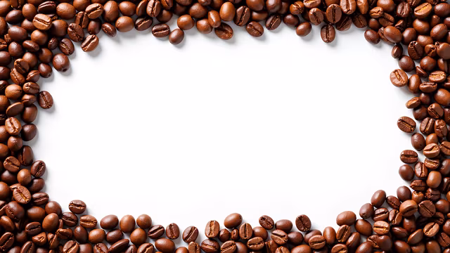 Coffee Bean Border Illustration
