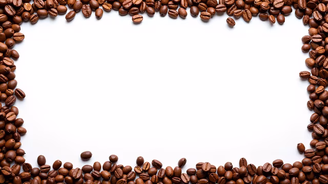 Coffee Beans Border Illustration