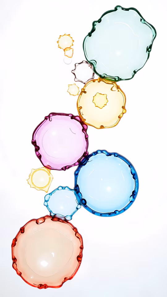 Colorful Glass Plates