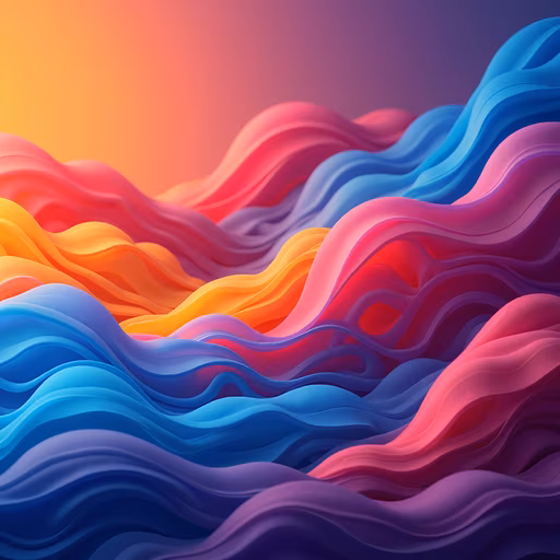 Colorful Waves Illustration