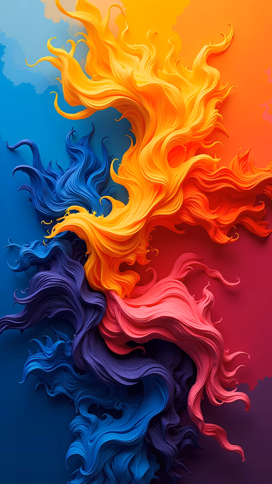 Colorful Waves Illustration