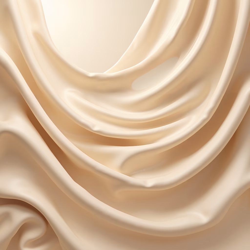 Realistic creamy swirls illustration, food and beverage theme