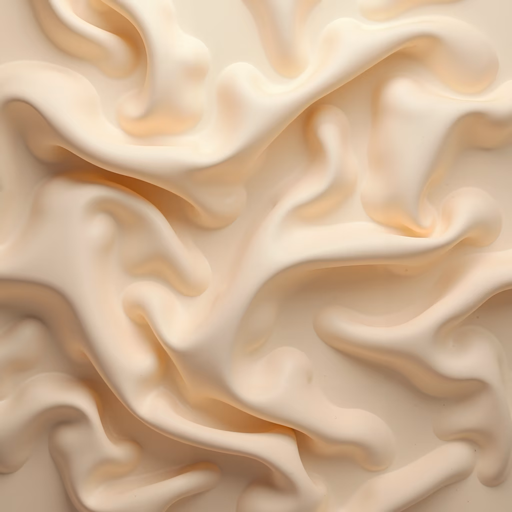 Whipped cream swirls in creamy beige tones, perfect for food and dessert themes.