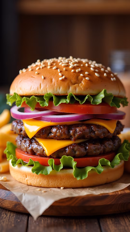 Delicious Double Cheeseburger