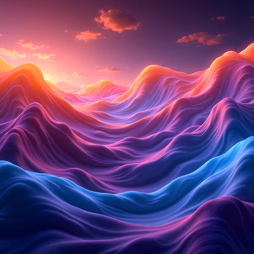 Dreamy Sunset Waves