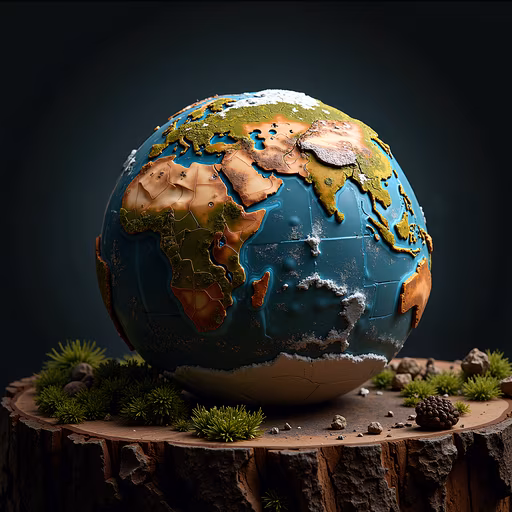 Earth Globe Illustration