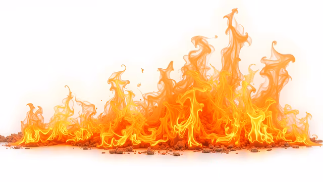 Flaming Fire Illustration