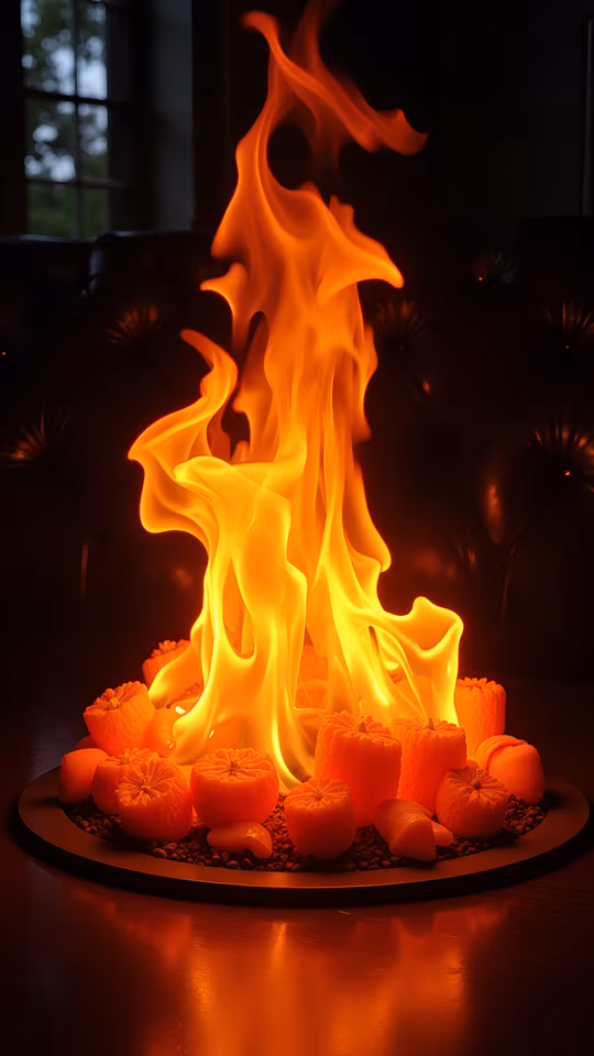 Flaming Pumpkins