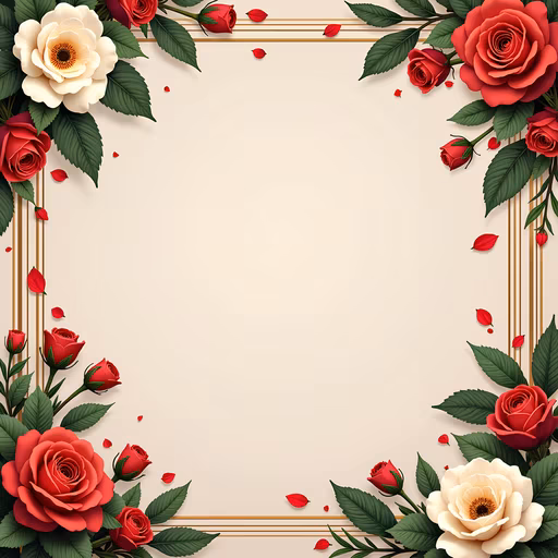 Floral Frame Illustration