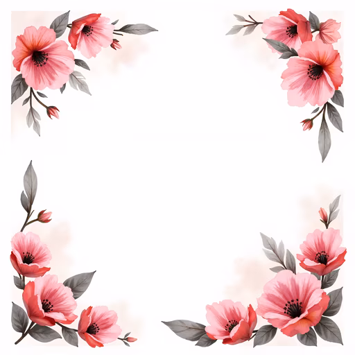 Floral Frame Illustration