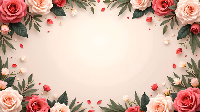 Floral Frame Illustration