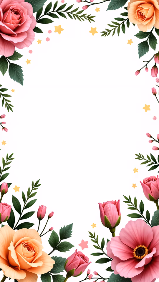 Floral Frame Illustration
