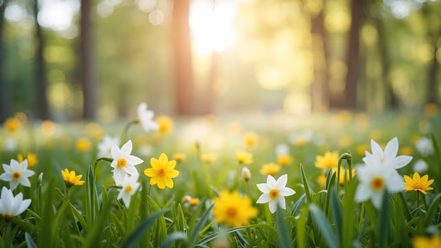 Forest Flowers Illustration