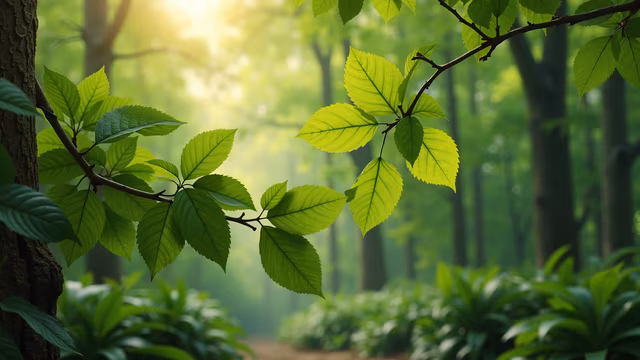 Forest Leaves Nature Illustration