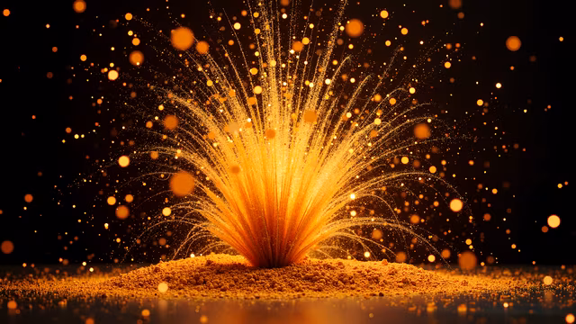 Golden Explosion Illustration