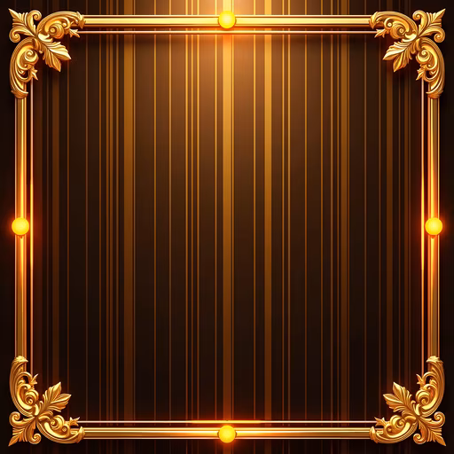Golden Frame Illustration