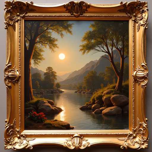 Golden Sunset Landscape
