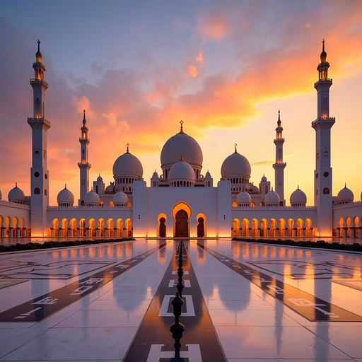 Grand Mosque at Sunset