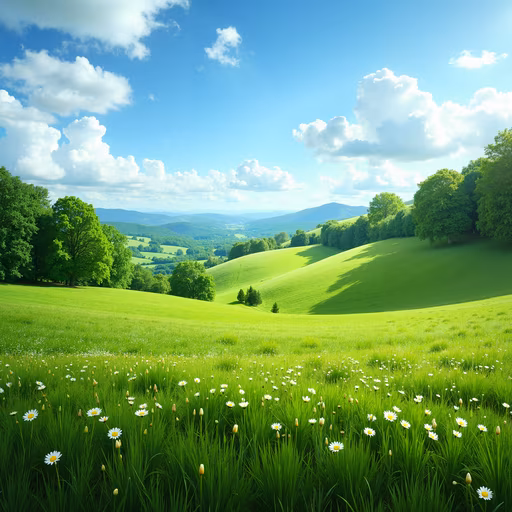 Green Fields and Rolling Hills