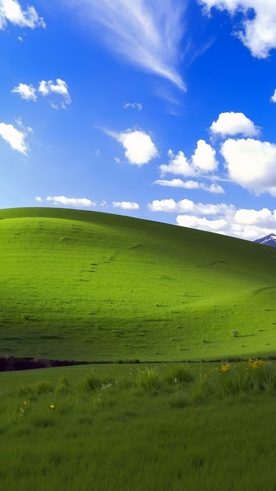 Green Hills and Blue Sky