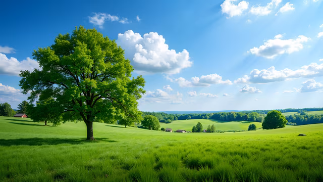 Green Pastures Illustration