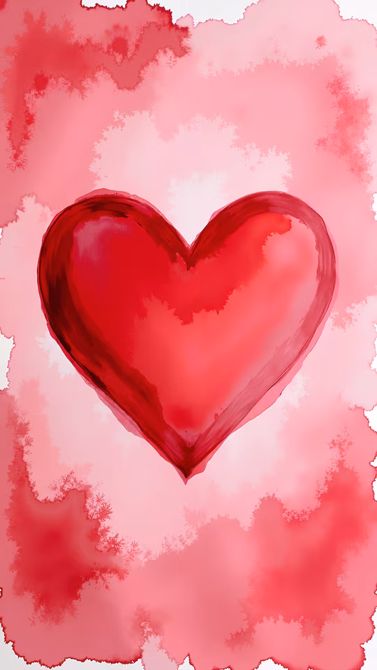 Heart Painting Illustration