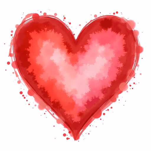 Heart Splash Illustration