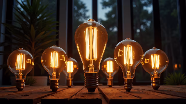 Illuminated Vintage Light Bulbs