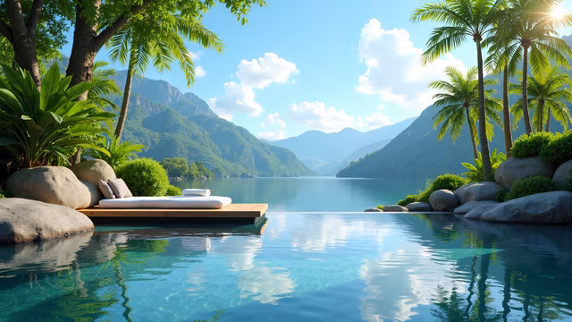 Infinity Pool with Mountain View